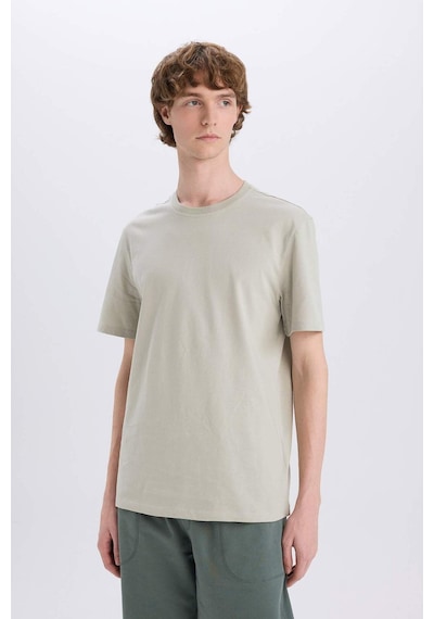 DeFacto %100 Pamuk New Regular Fit Bisiklet Yaka Basic Düz Kısa Kollu Tişört V7699AZ24SPKH478 DeFacto %100 Pamuk New Regular Fit Bisiklet Yaka Basic Düz Kısa Kollu Tişört V7699AZ24SPKH478