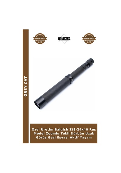 Özel Üretim Baigish Zt8-24x40 Rus Model Zoomlu Tekli Dürbün Uzak Görüş Gezi Eşyası Aktif Yaşam