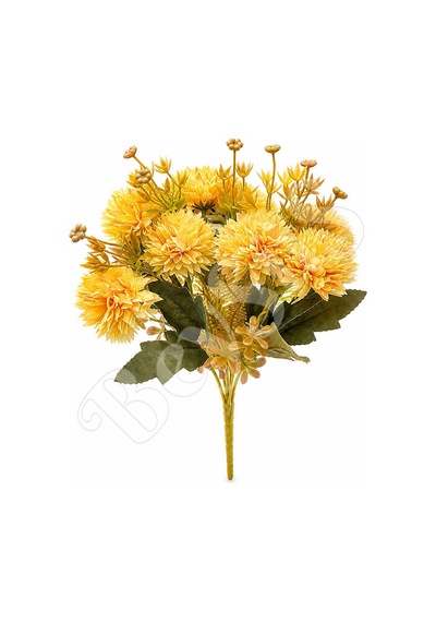 Yapay Çiçek Ortanca Küçük 30 Cm Turuncu