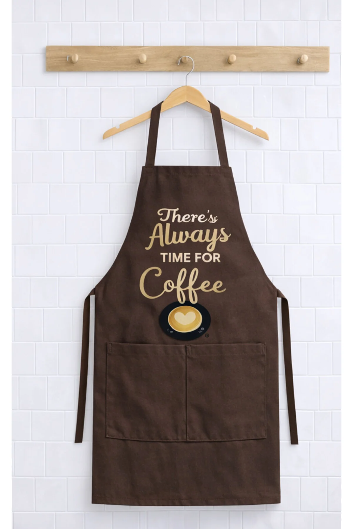 Ays Home 4 Adet Yetişkin Renkli Cepli Cafe Barista Mutfak Etkinlik Aşçı Şef Önlüğü 4 Adet Bej