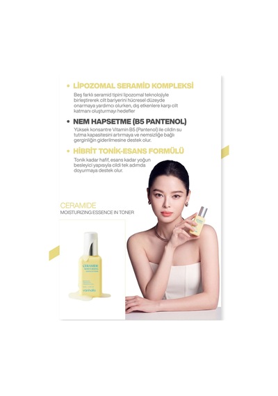 Bariyer Onarıcı Ceramide Essence 3ha + Ceramide Np + Panthenol Yoğun Nemlendirme & Tonik