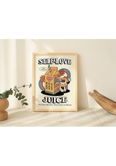 Öz Sevgi Suyu Duvarı, Sevimli Söz, Trend Retro Duvar Dekoru