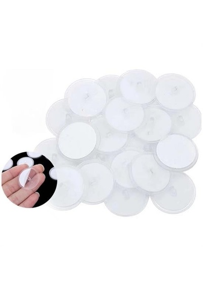 Buffer 20 Adet Şeffafgüçlü Disk Yapışkanlar Askı Şeffaf