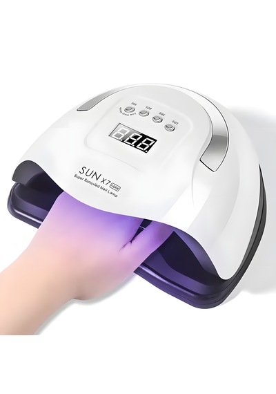 Uv Company Sun X7 Max 220w Uv Led Tırnak Kurutucu Lamba 57 Led, Sensörlü, Dijital Ekranlı Profesyonel Jel Oje Kurutma Cihazı 0