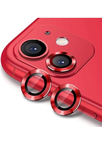 Ally iPhone Uyumlu 11 6.1 3d Metal Çerçeveli Kamera Lens Koruyucu-1852