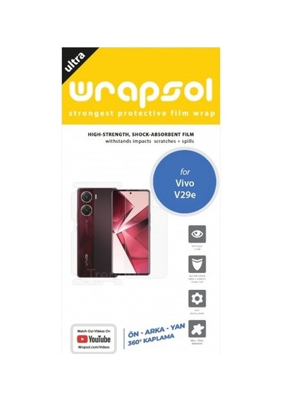 Vivo V29e Ön Arka Ve Yanlar 360 Derece Tam Kaplama Poliüretan Film