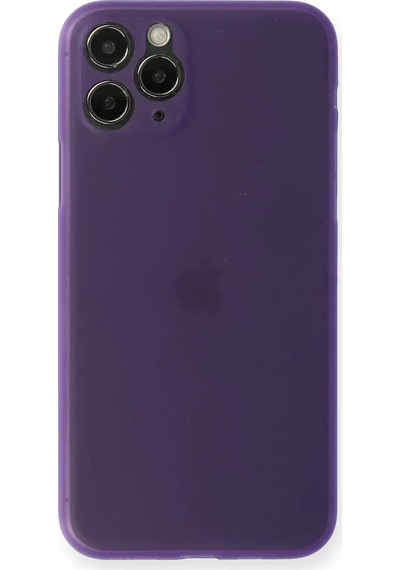 Newface Apple iPhone Uyumlu 11 Pro Max Kılıf Pp Ultra İnce Kapak - Mor Belirtilmemiş