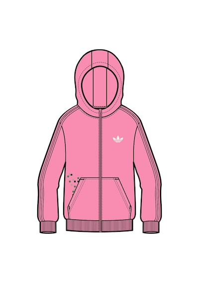 Adidas Unisex Çocuk Pembe Sweatshirt Gfx Fz Hoodıe Jz9933 Pembe