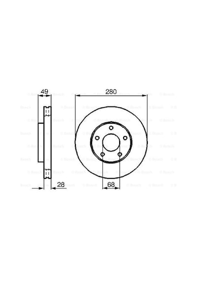 Nissan Primera P12 1.9td 2003-2011 Bosch Ön Disk 2 Adet