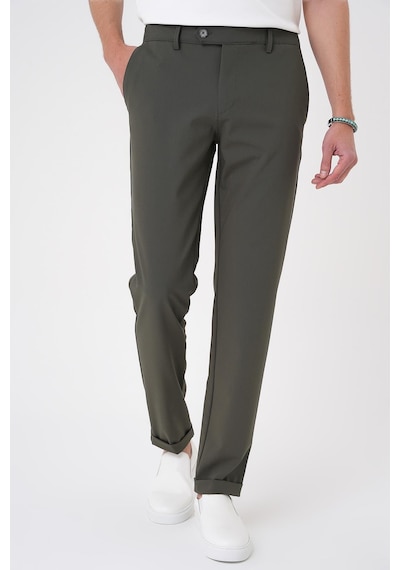 Efor Comfort Fit Beli Lastikli Haki Jogger Pantolon P 1184 Haki