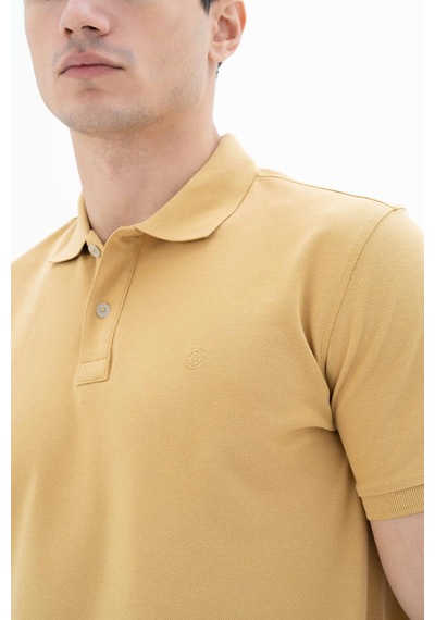AR-MA Arma Erkek %95 Pamuk Polo Yaka Regular Fit T-shirt Y25374302501 Sarı
