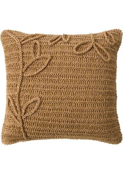 Mudo Home Vanessa Floral Kırlent Naturel 45x45 Bej