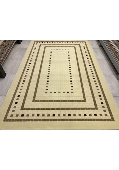 Saray Halı Vizyon 10477 A 200X300 Krem Kahve Vişne Çürüğü 6 M2 !