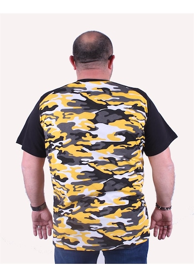 Moc Grande Mocgrande Büyük Beden Shoulder Line Camouflage Erkek Tişört 23147 Hardal Moc Grande Mocgrande Büyük Beden Shoulder Line Camouflage Erkek Tişört 23147 Hardal