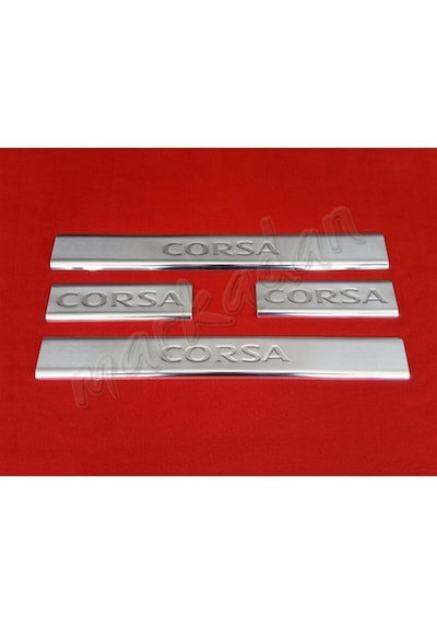Markadan Opel Corsa D Krom Kapı Eşiği 2006-2015 4 Parça  Paslanmaz
