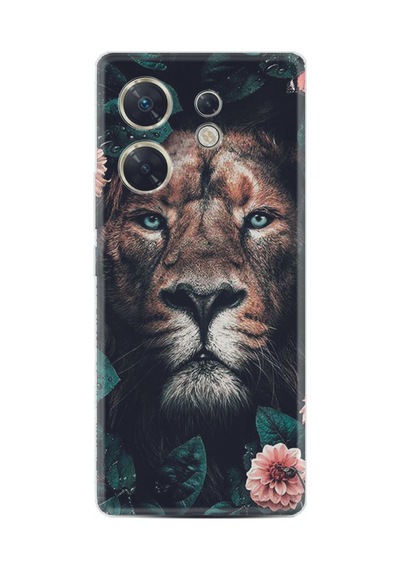Infınıx Zero 30 4g Kılıf Desenli Silikon Leon Flowers 1307