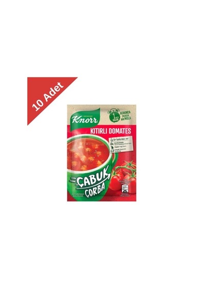 Knorr Çabuk Çorba Kıtırlı Domates 22 G X 10 Adet