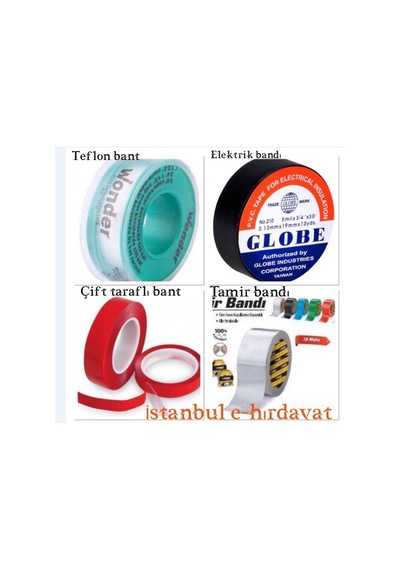 Çift Taraflı Bant + Tamir Bandı + Teflon Band + Elektirk Bandı