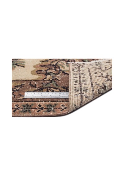 El Dokuması Vintage Yün-pamuk Naturel Halı 9646 163 X 253 Cm Çok Renkli