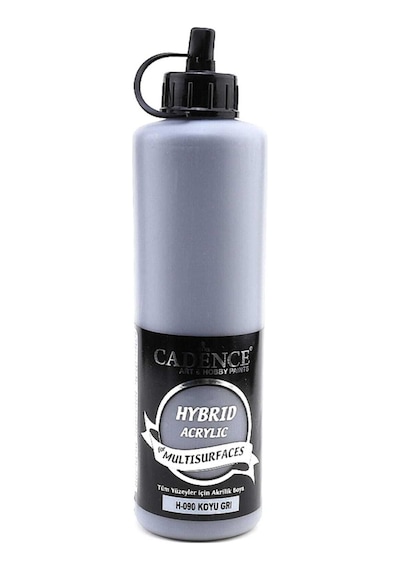 Hybrid Multisurface Akrilik Boya 500 ml. H-090 Koyu Gri