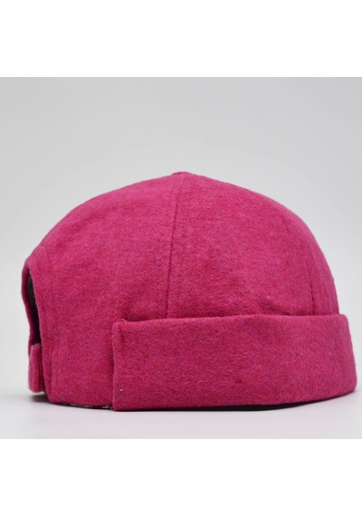 Şapkadan Etnik Desen Kısa Docker Şapka Vintage Cap Kasket Pembe