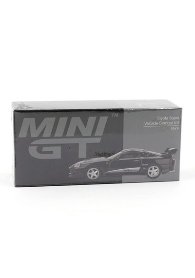 1:64 Ölçek Mini Gt Toyota Supra Veilside Combat V-ıı Black Diecast Metal Minyatür Model Araba 5cm