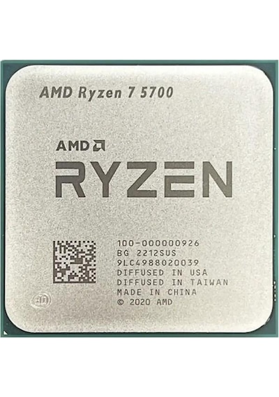 Amd Ryzen 7 5700 20mb 8çekirdekli Vga Yok Am4 65w Kutusuz+fansız