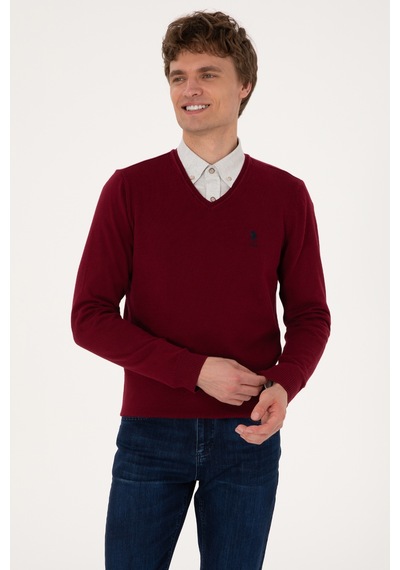 U.S. Polo Assn. Erkek Bordo Basic Kazak 50288881-VR014