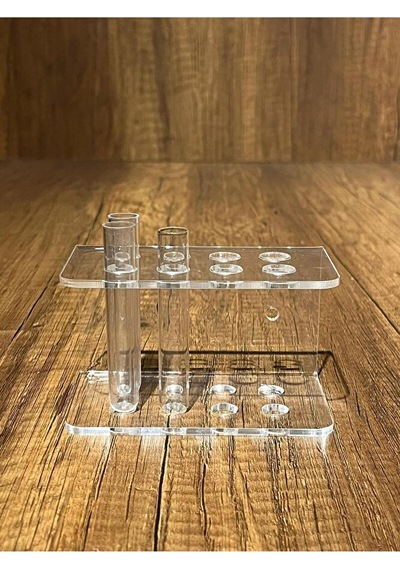 U Tasarım Şeffaf 8'li Tüp Standı Tüp Sporu 12 75 Mm Için Uyumlu
