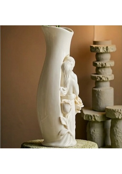 Aşk Temalı Vazo Silikon Kalıp 11x5 Cm