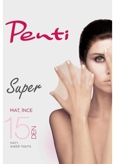 Penti Kadın Süper İnce Mat 15 Den Külotlu Çorabı Psk500 - 6 Adet 001