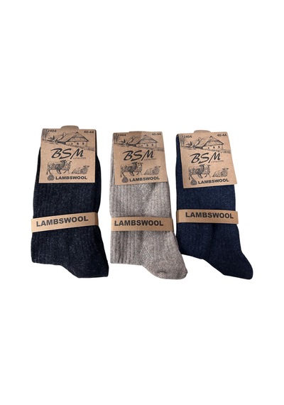 Alfa Aksesuar 03 Bsm Lamswool Kışlık Erkek Çorap 8 Adet ÇoK Renkli