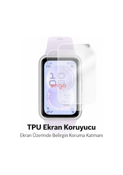 Huawei Band 11 İle Uyumlu Ekran Koruyucu, Tam Kaplayan Akıllı Saat Koruması, Çizilmeye Dayanıklı Tpu Koruma 2 Adet, Hd Şeffaf Çok Renkli