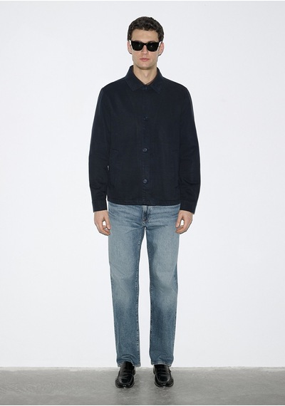 Mavi - Lacivert Tencel Karışımlı Gömlek 0211876-83699 Lacivert