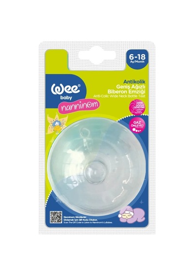 Wee Baby Nanninom Geniş Ağızlı Biberon Emziği 6-18 Ay Kod-286
