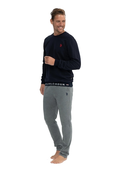 U.s. Polo Assn. 18815 Erkek Ev Giyim Uzun Kollu Pijama Takım 001