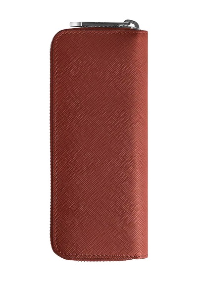 Montblanc Sartorial Deri Fermuarlı 2li Kalemlik 223093 Kırmızı