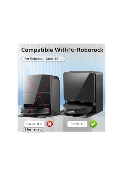 Roborock Saros 10 S9 Maxv Ultra G30 Uyumlu 2 Adet Hepa Filtre Robot Süpürge Filtresi