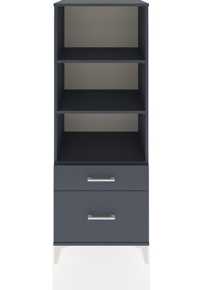 Hyperion Dolap 3 Raflı 2 Çekmeceli 60x44x163 Antrasit-antrasit Antrasit