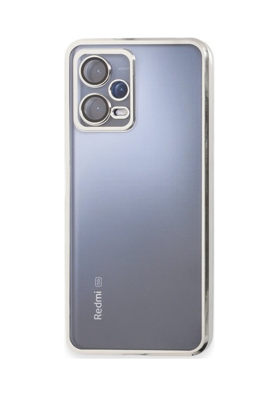 Xiaomi Redmi Note 12 5g Uyumlu Kılıf Lensli Silikon - Gümüş