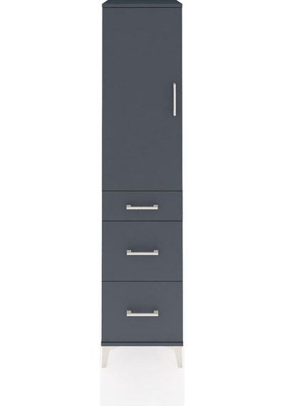 Hyperion Dolap Tek Raflı 3 Çekmeceli Tek Askılı 44x44x195 Antrasit-antrasit Antrasit Hyperion Dolap Tek Raflı 3 Çekmeceli Tek Askılı 44x44x195 Antrasit-antrasit Antrasit