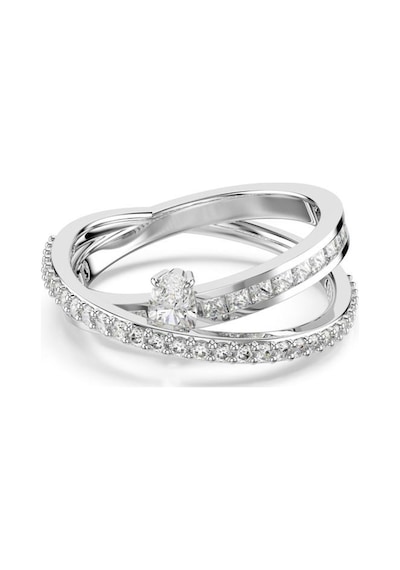 5691232 Swarovski Yüzük Hyperbola:rıng 2 Row Whıte/rhs 60 Çok Renkli
