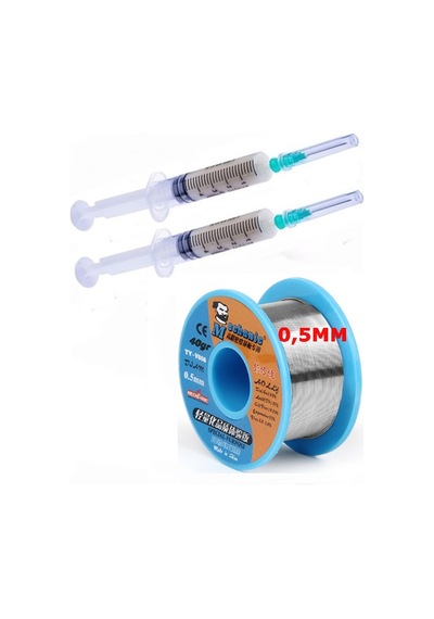 Mechanic 0.5 Mm 40 Gr Lehim Teli+2li Flux Lehim Toplama