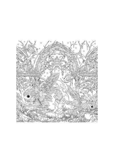 Mythographic Color And Discover: Wild Winter: An Artist's Coloring Book Of Snowy Animals And Hidden Objects