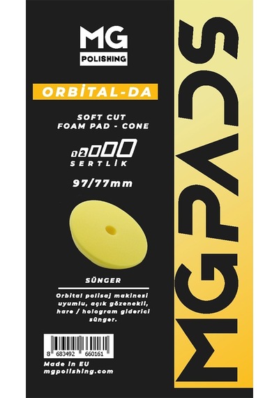 Mg Pads Orbital Hare/hologram Giderici Cila Süngeri Sarı - 97/7