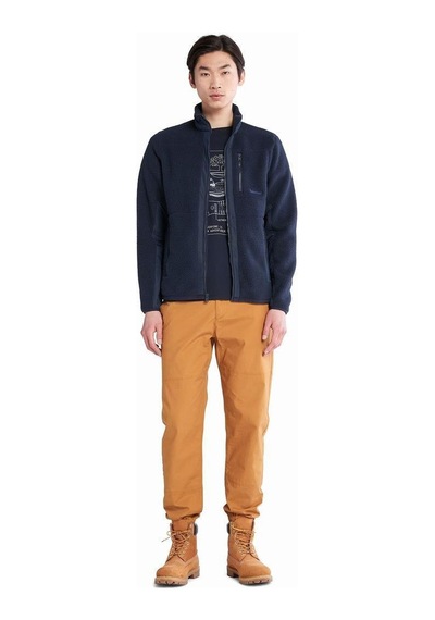 Timberland Mix Media Sherpa Erkek Ceket - Tb0a24cy4331-54 Koyu Mavi