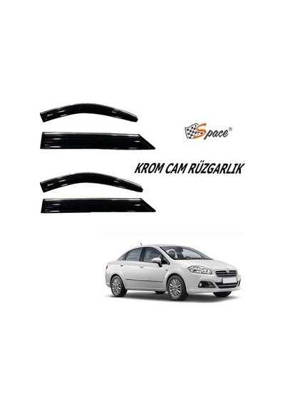 Fiat Linea Krom Cam Rüzgarlığı 1.2Mm 4'Lü - Caru449