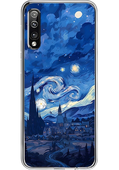 Samsung Galaxy A50 Uyumlu Şeffaf Kılıf Aesthetic 8 Tasarımlı