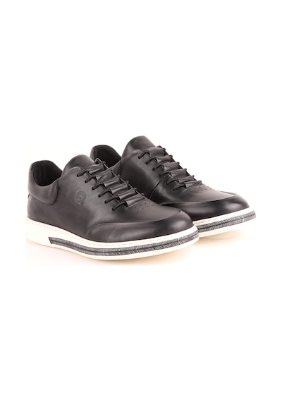 Lbr H1047 Erkek Deri Casual Ayakkabı Lacivert Siyah