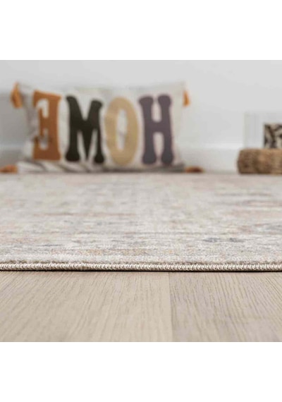 Krem Bej Soyut Eskitme Desenli Uşak Halı - Ns0256ka Krem - Bej